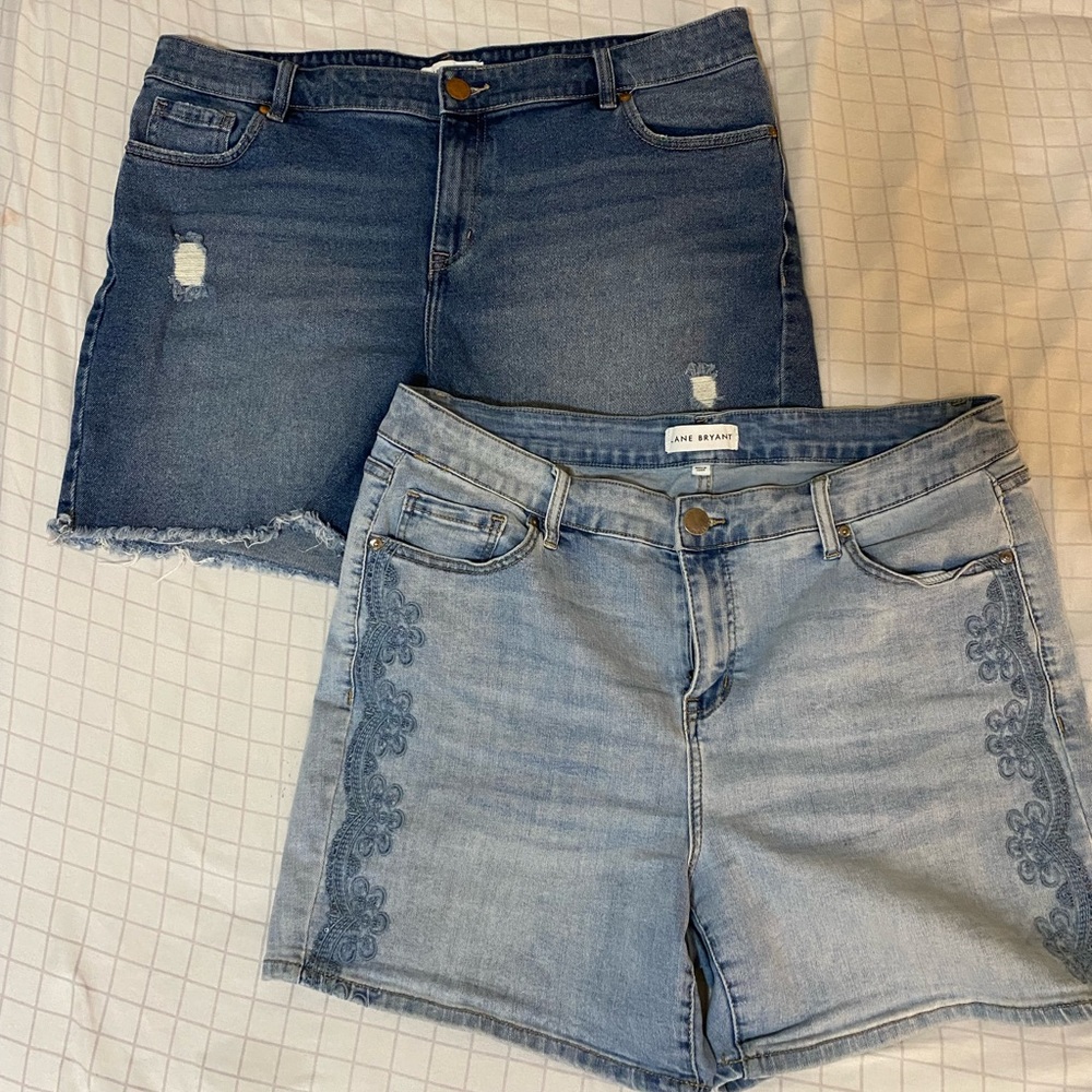 2 Pairs of Lane Bryant Shorts